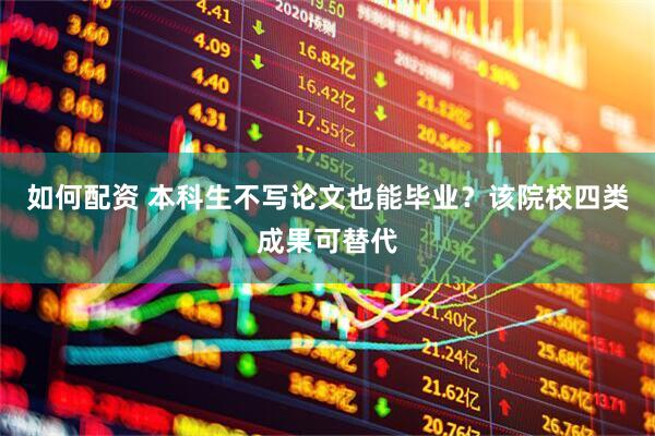 如何配资 本科生不写论文也能毕业？该院校四类成果可替代