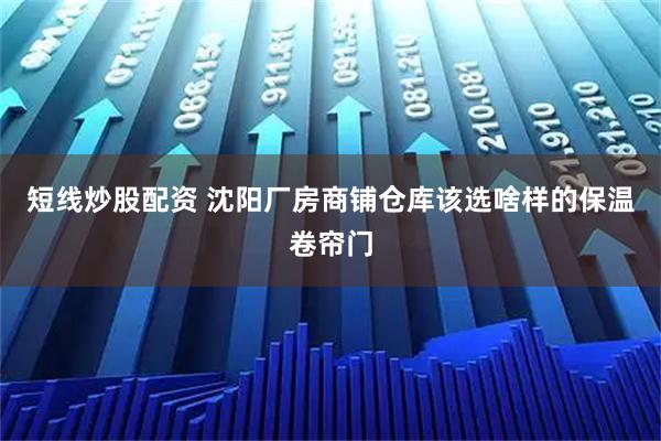 短线炒股配资 沈阳厂房商铺仓库该选啥样的保温卷帘门